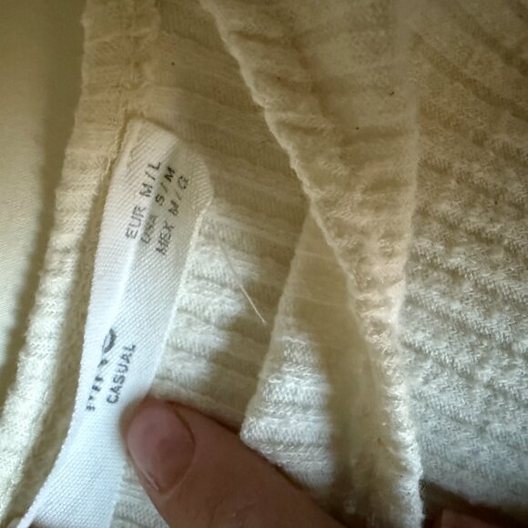 MANGO Rib Knit Camisole in Cream - Picture 3 of 3